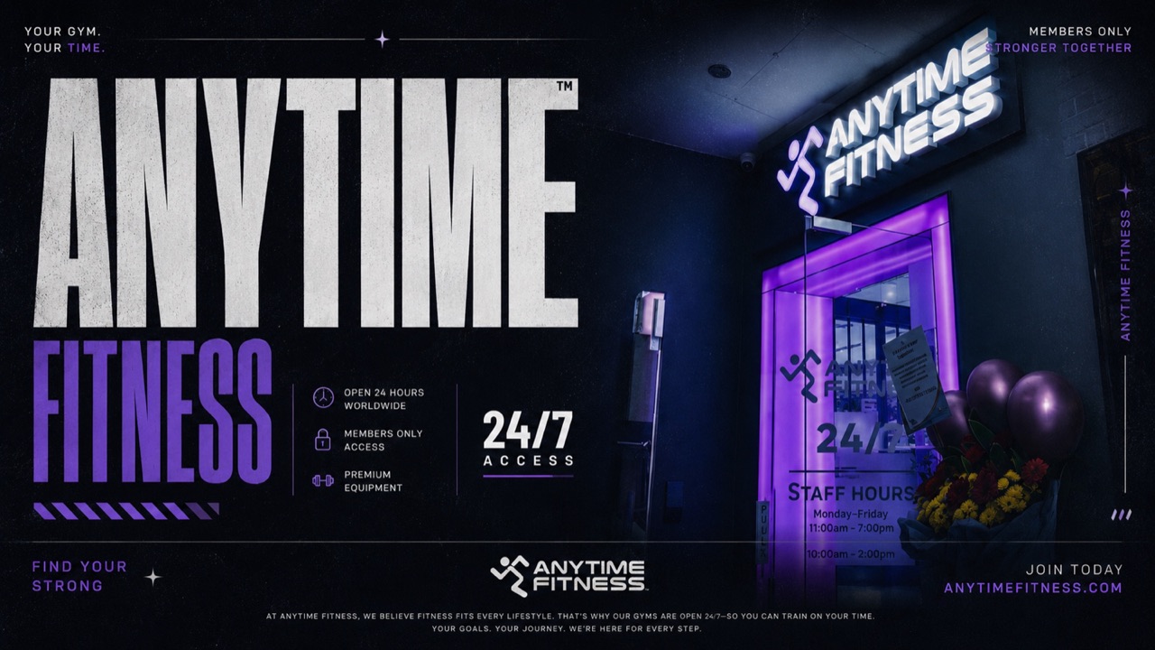Anytime Fitness performance creative by AETHR